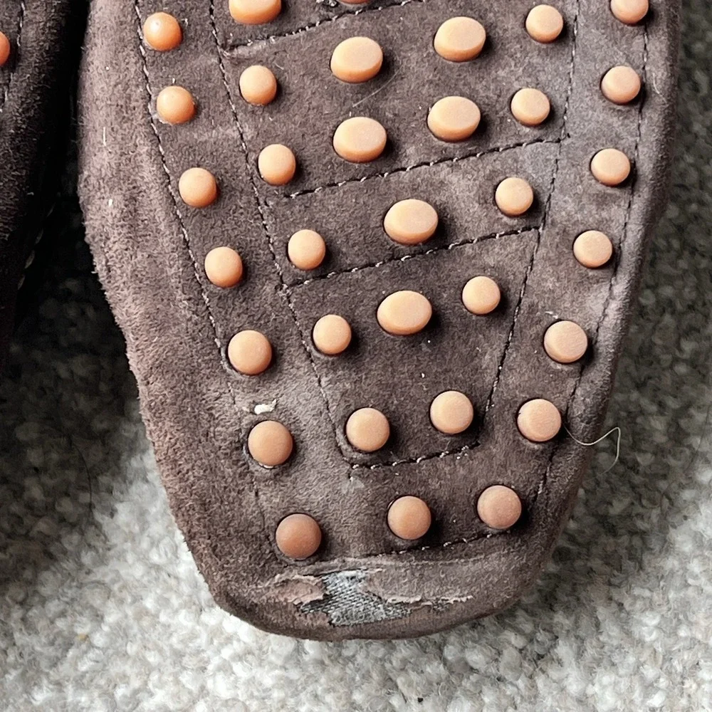 Tommy Hilfiger‎ Womens Suede Moc Penny Loafer Boat Shoe Sz 8.5 Brown
